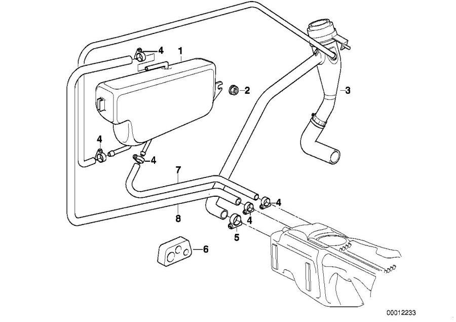 Diagram Expansion TANK/TUBING for your 2015 BMW M6   