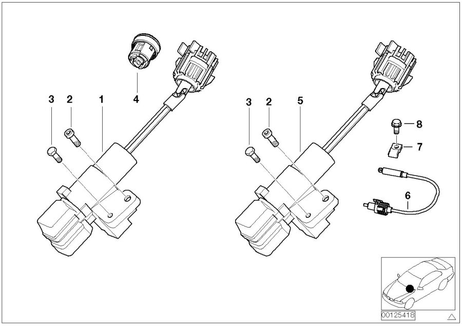 Diagram Steering LOCK/IGNITION switch for your BMW