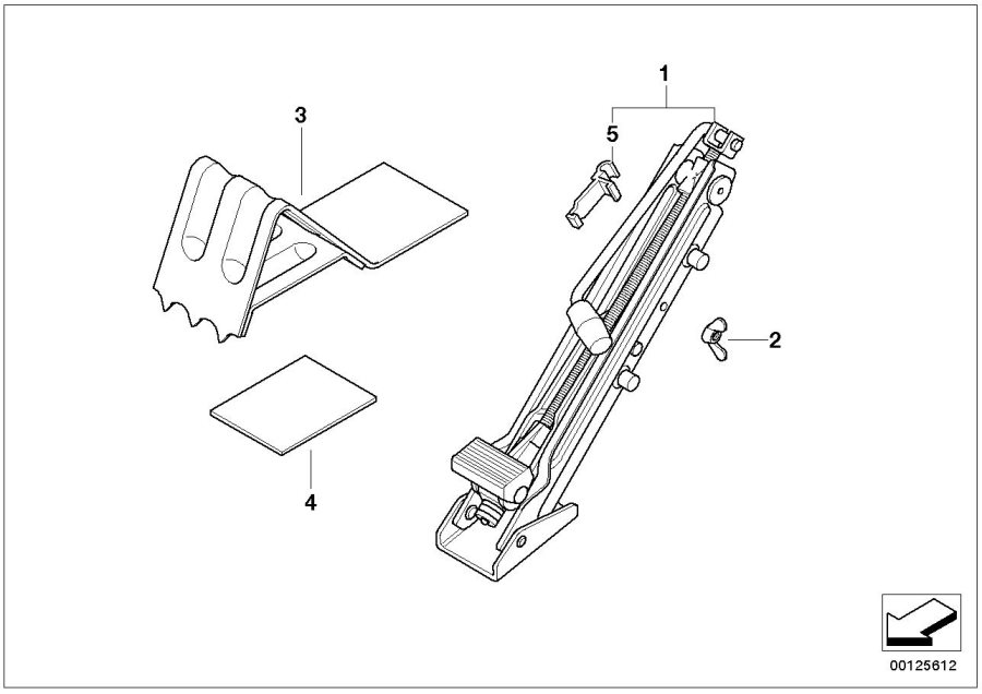 Diagram Car tool/Lifting jack for your 1998 BMW 540iP   