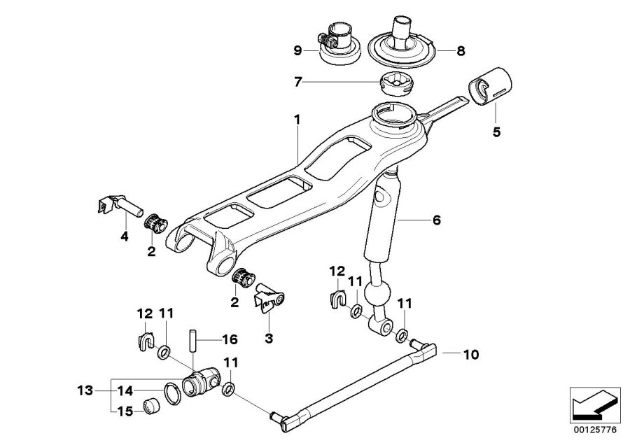 Diagram Gearshift manual transmission for your 2006 BMW M5   