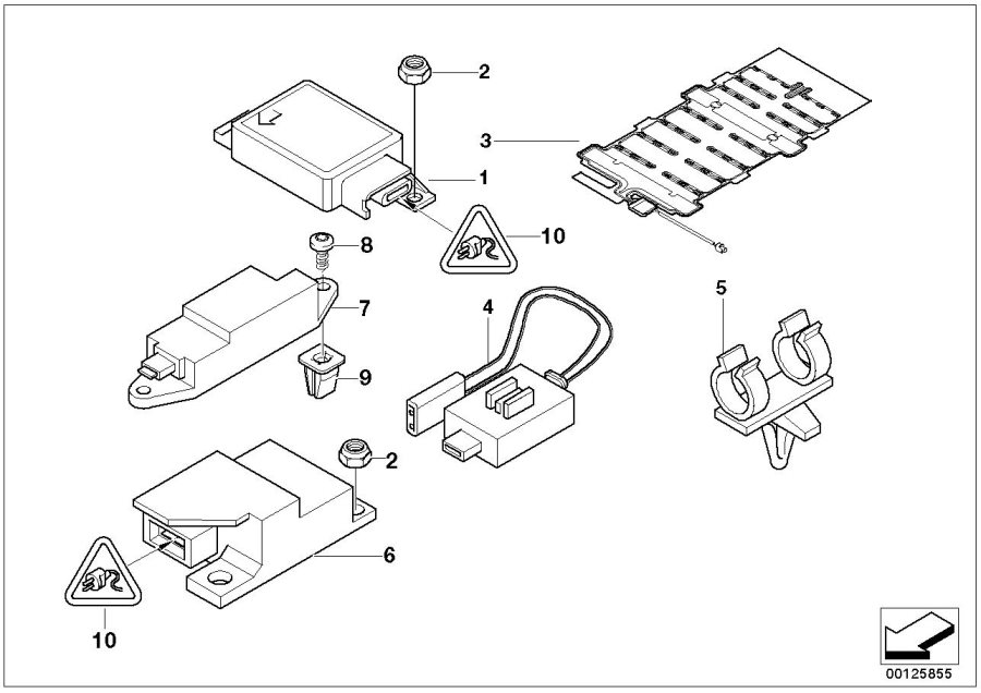 Diagram Electric parts airbag for your 2023 BMW X3  30eX 