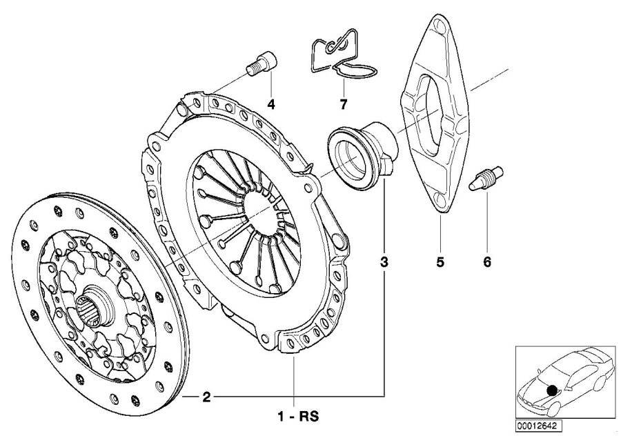 Diagram Clutch for your 2014 BMW 750Li   