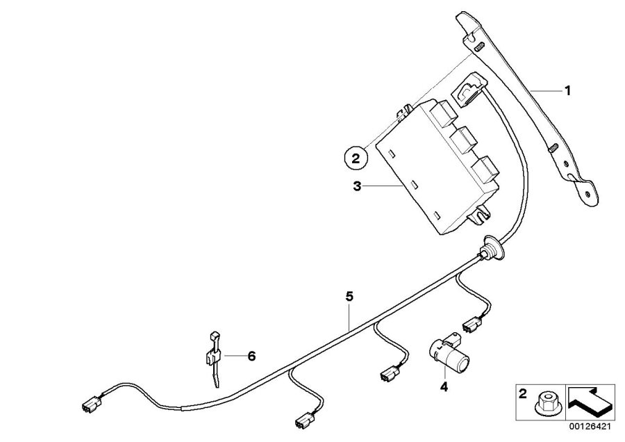 Diagram Park Distance Control (pdc) for your 2013 BMW