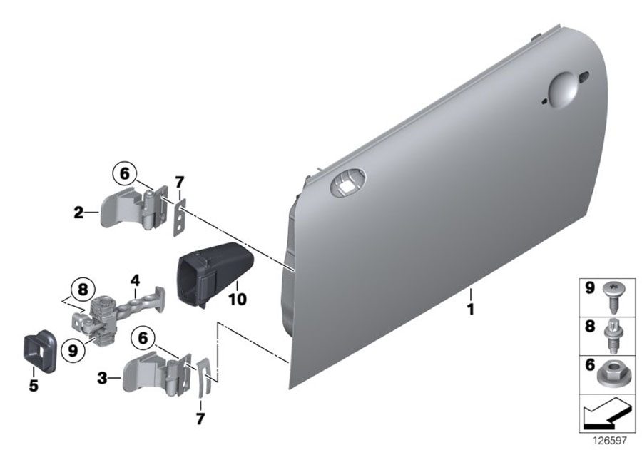 Diagram FRONT DOOR-HINGE/DOOR BRAKE for your MINI