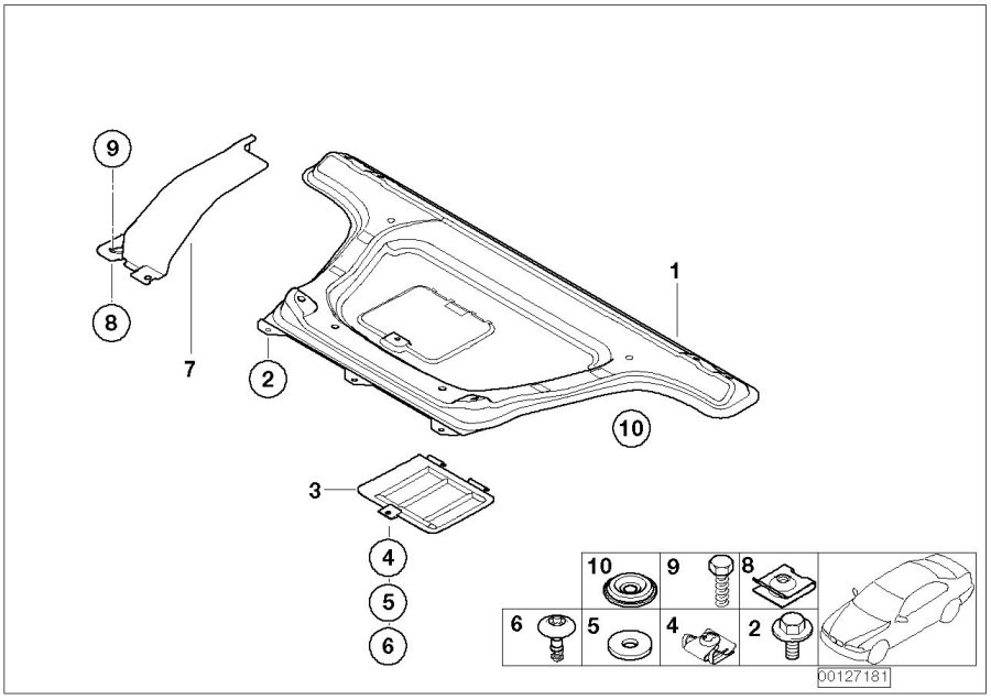 Diagram Reinforcement, body for your BMW