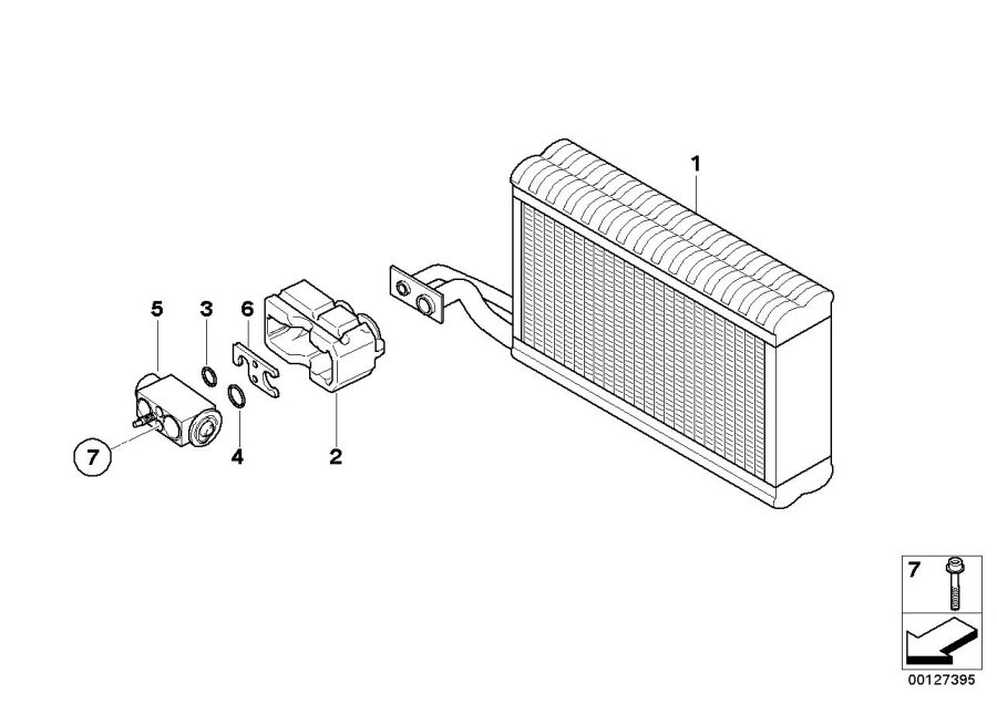 Diagram Evaporator / Expansion valve for your 2023 BMW X3  30eX 