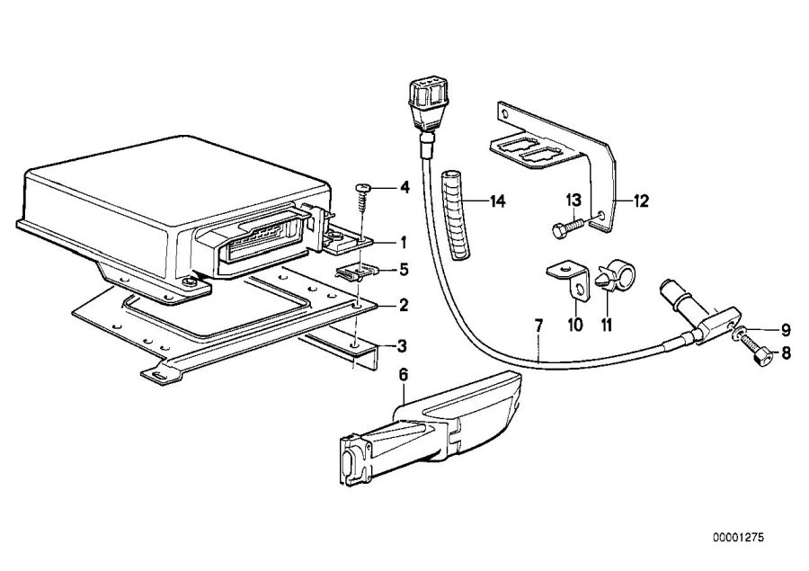 Diagram Pulse GENERATOR/DME mounting parts for your 2016 BMW i3  60Ah 