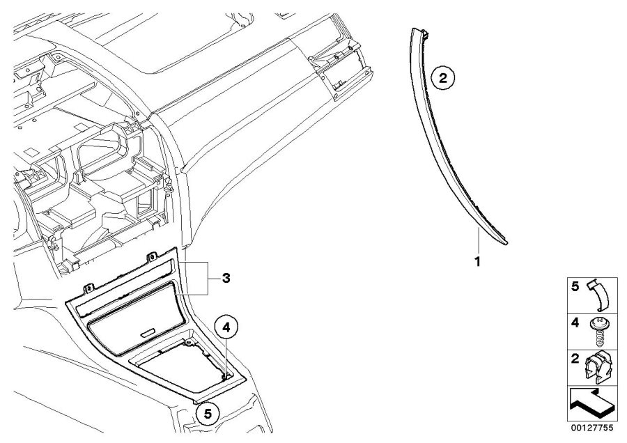 Diagram Light real Birch wood-grain trim for your 2020 BMW 440i   