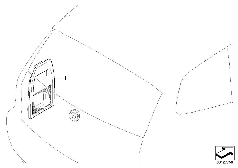 Diagram Retrofit: trunk room net left for your 2012 BMW M6   