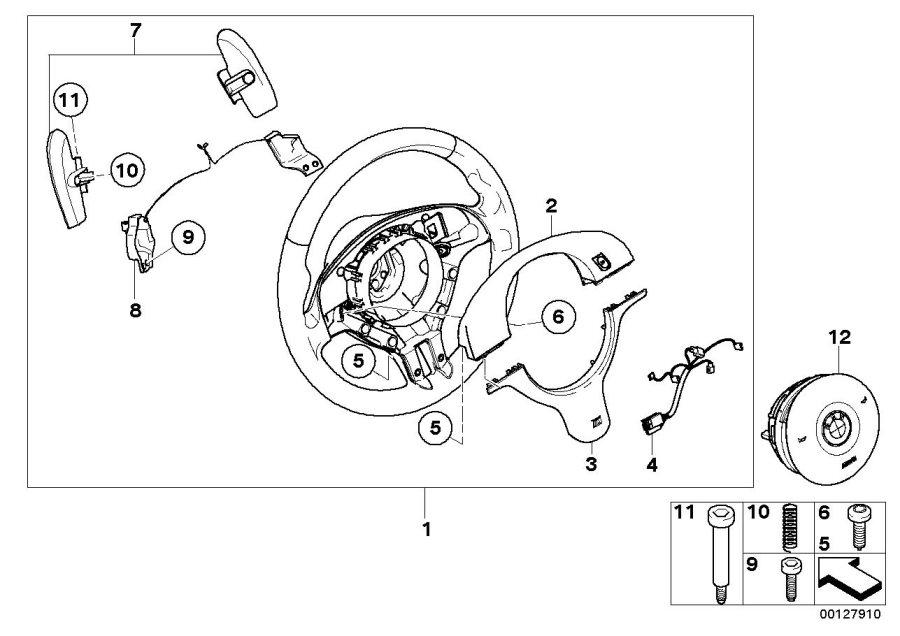 Diagram M sports strng whl,airbag, sequ. transm. for your 2023 BMW X3  30eX 