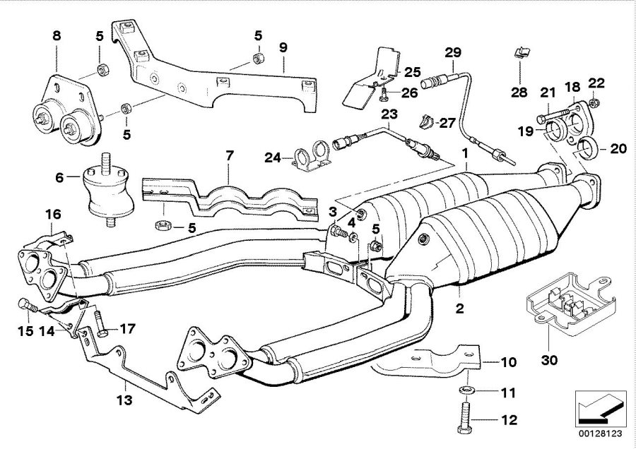 Diagram CATALYST/LAMBDA PROBE for your BMW M6  