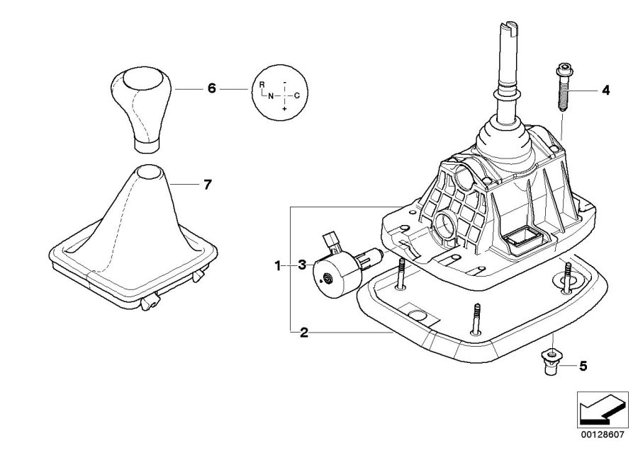 Diagram Gear shifting Steptronic, SMG for your 2006 BMW 650i   