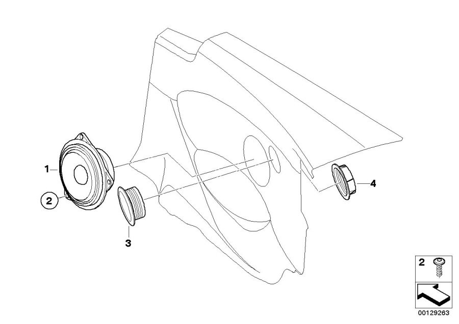 Le diagramme Système audio Individual garniture lat. pour votre BMW