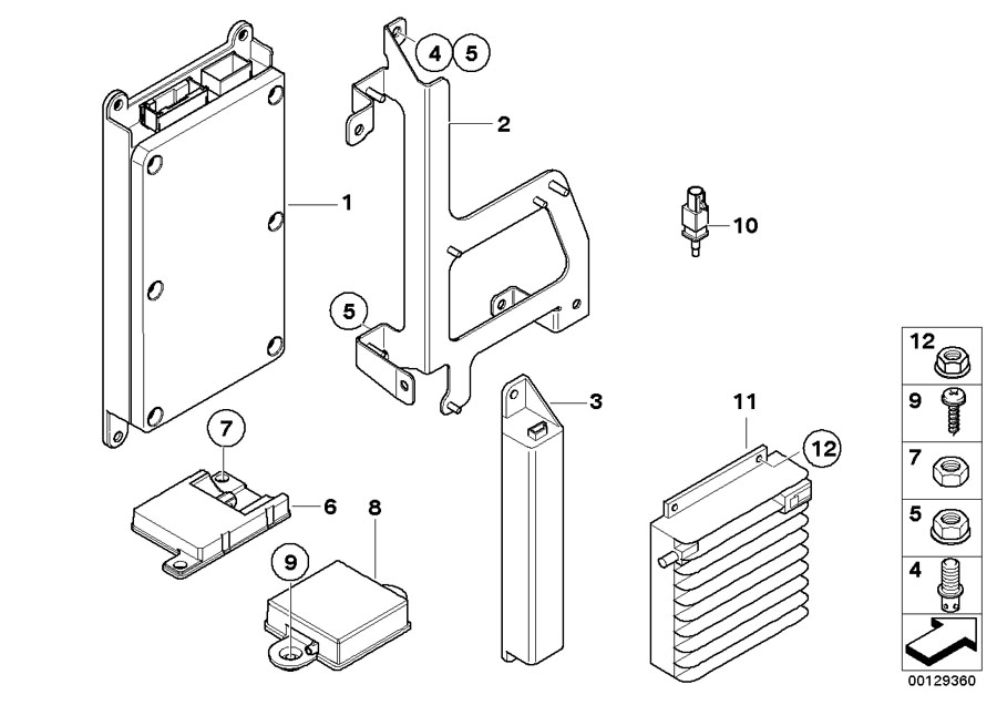 Diagram Single parts sa 639/SA 664, trunk for your 2008 BMW 650i Coupe  