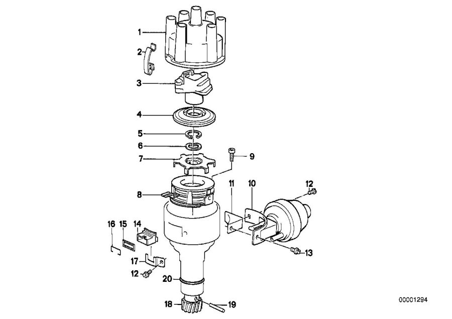 Diagram Distributor-single parts for your 2016 BMW i3  60Ah 