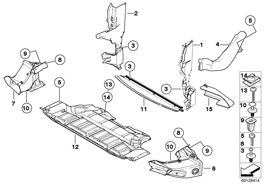 Diagram Air duct for your 2018 BMW X2 28i  