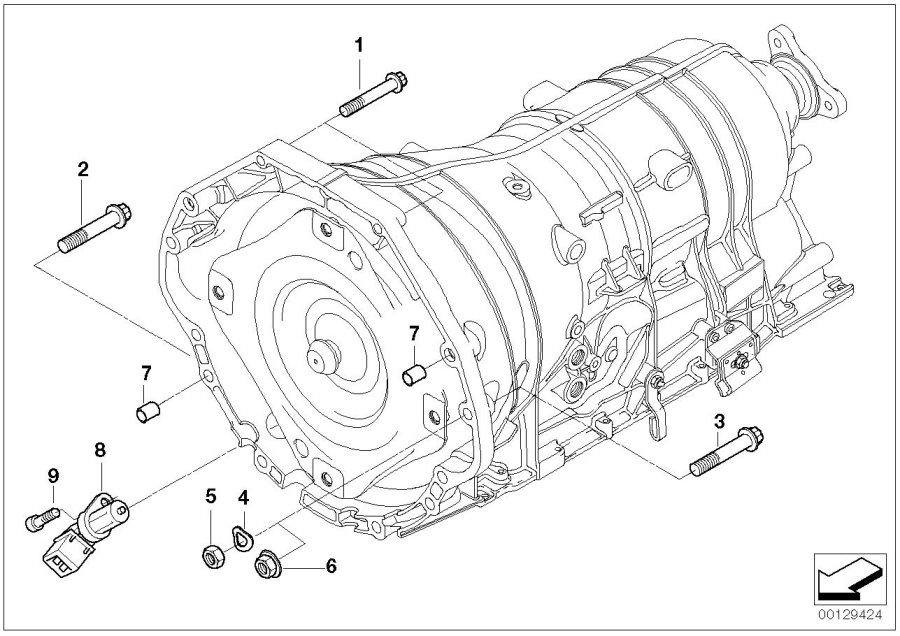 Diagram Gearbox mounting for your BMW