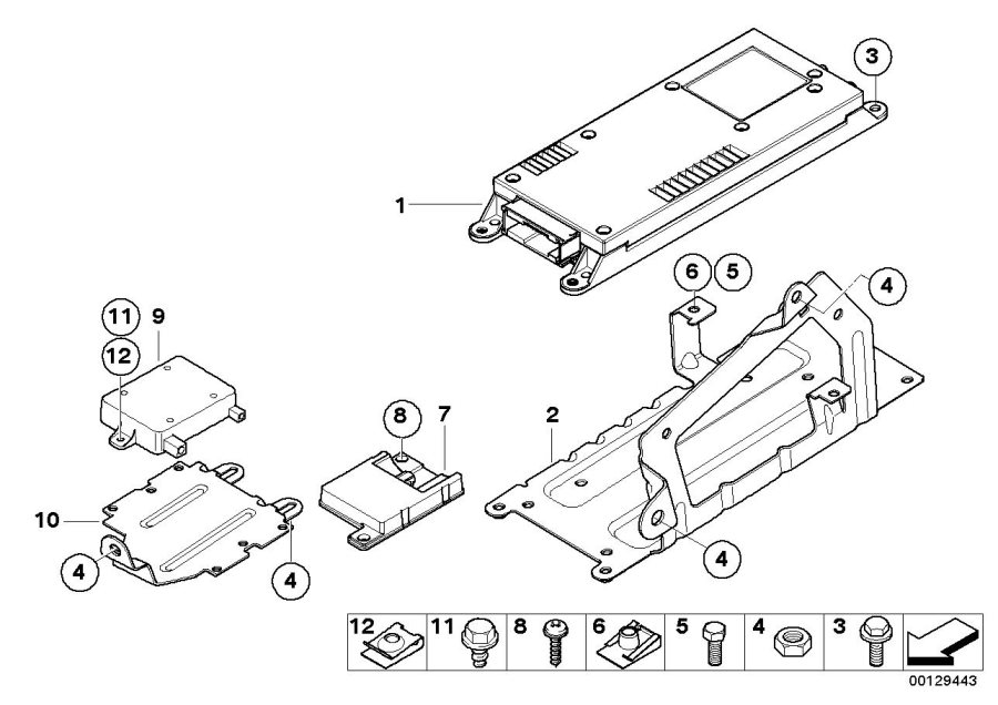Diagram Single parts sa 639, trunk for your BMW