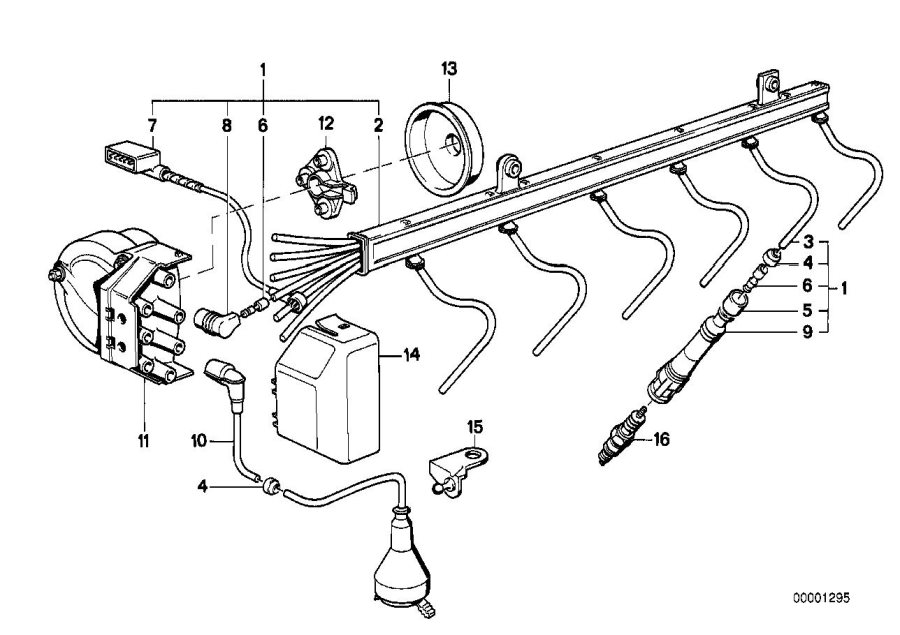 Diagram ignition wiring/sparkplug for your BMW