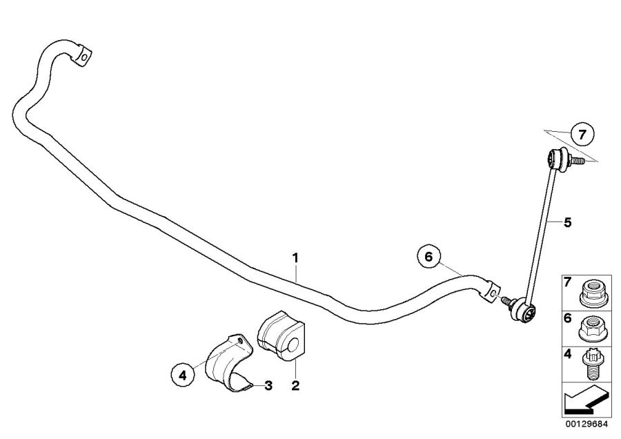 Diagram Stabilizer, front for your 2009 BMW M6   