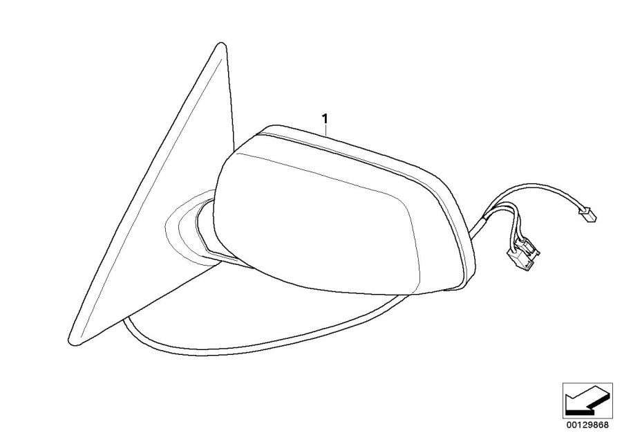 Diagram Outside mirror for your BMW