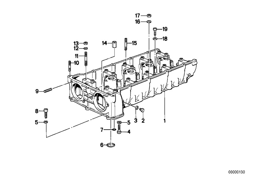 Diagram Cylinder HEAD/INTERMEDIATE housing for your 2016 BMW 650i Automatic Convertible 