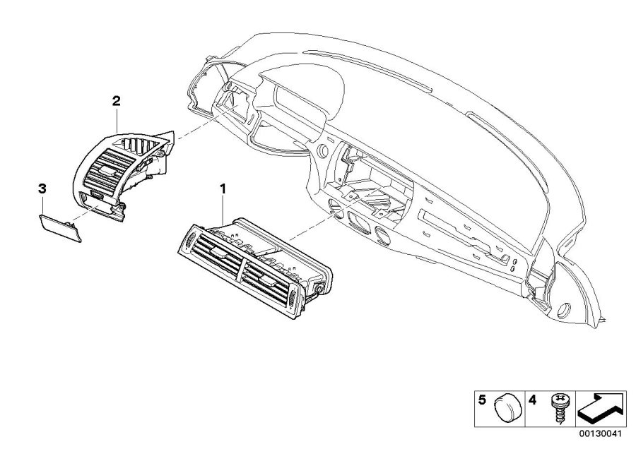 Diagram Air outlet for your 1995 BMW