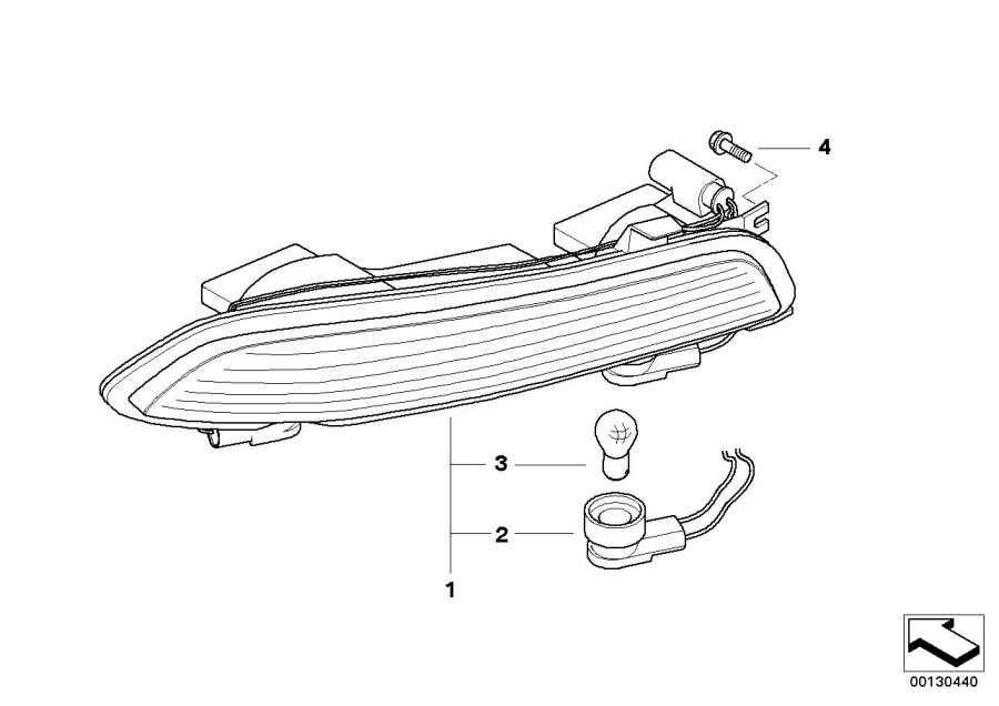 Diagram Rear light bumper for your BMW