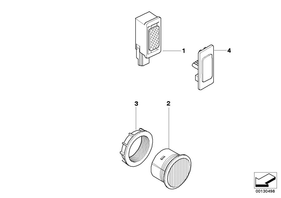 Diagram Single parts F hands-free facility for your BMW