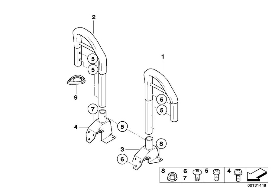 Diagram Rollover protection system for your 2016 BMW 328d   