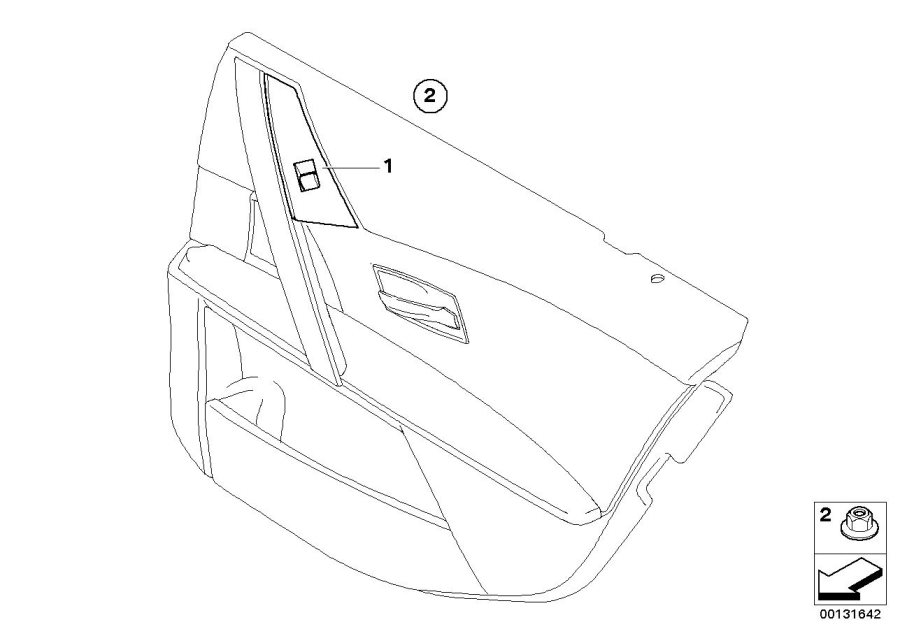 Diagram Window lifter switch, rear for your BMW