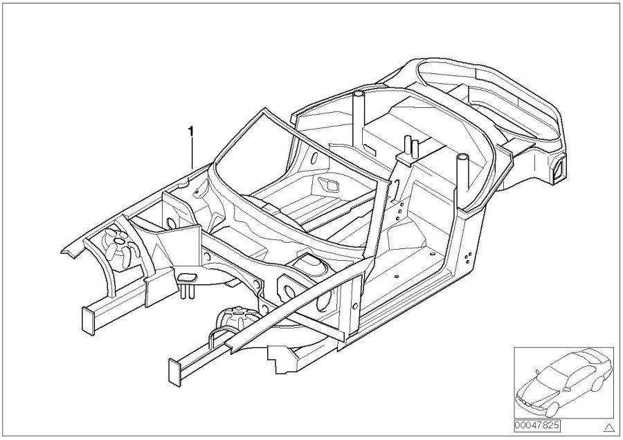 Diagram Body skeleton for your 2014 BMW M3   