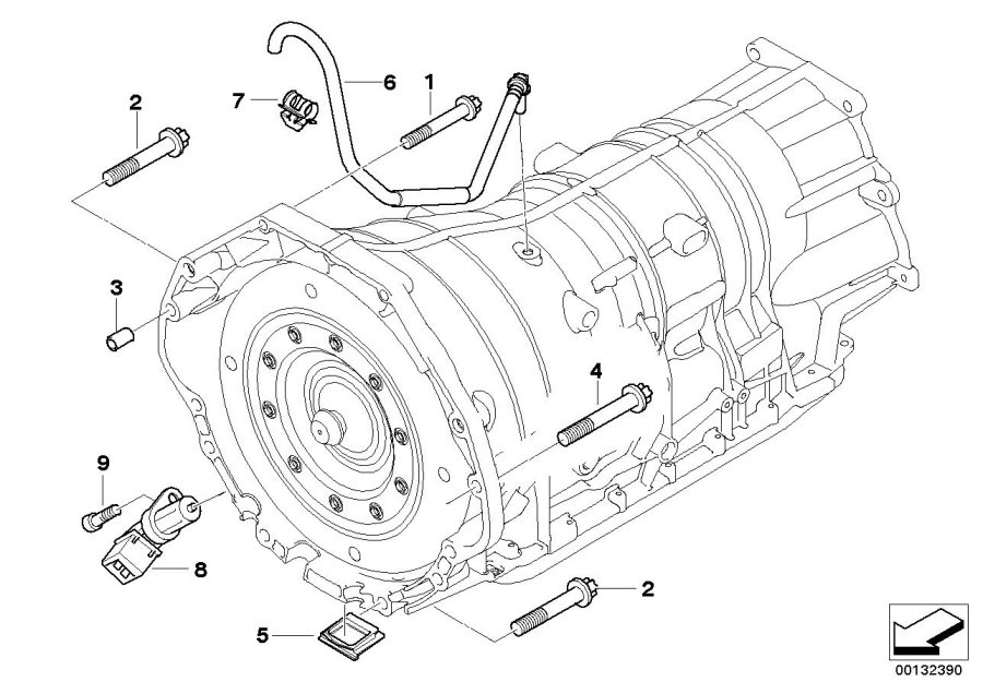 Diagram Gearbox mounting / ventilation for your 2015 BMW 740Li   