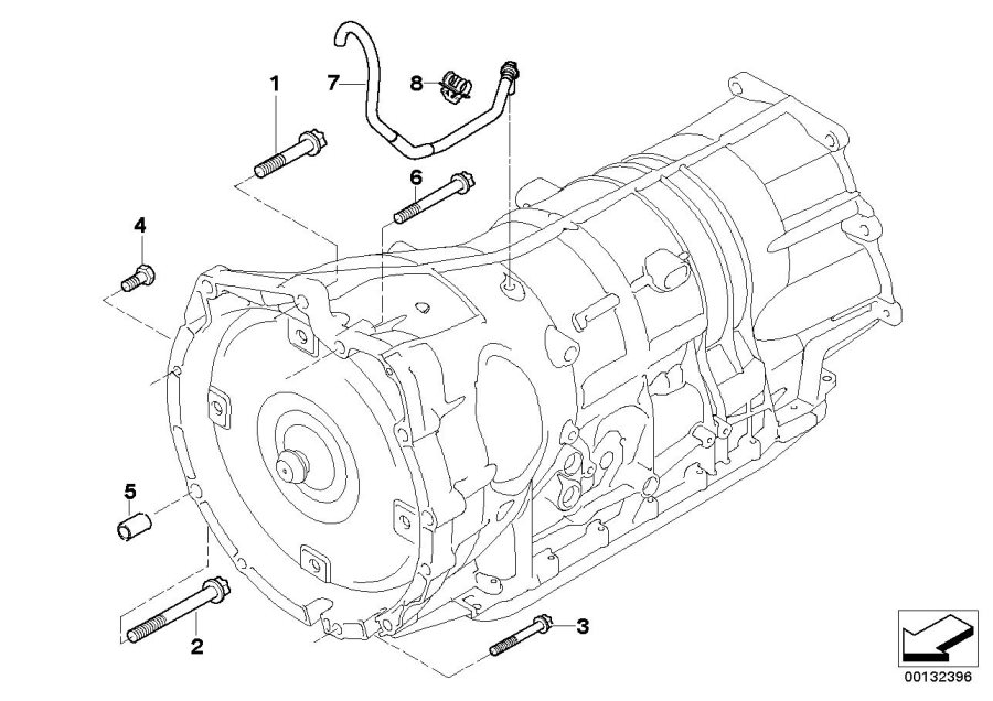 Diagram Gearbox mounting / ventilation for your 2015 BMW M235iX   