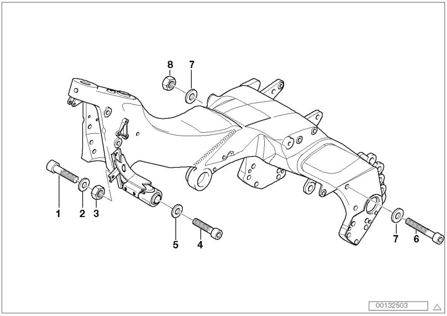 Diagram Engine Suspension for your 2001 BMW K1200LT   