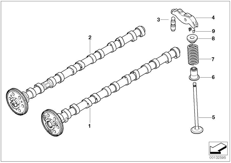 Diagram Timing and valve train-camshaft for your BMW