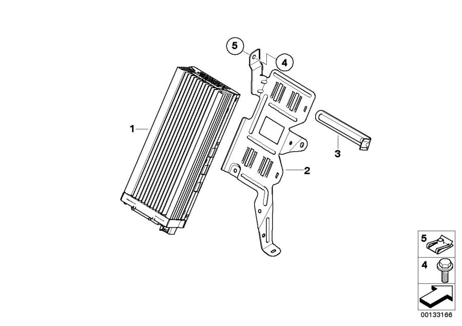 Diagram Amplifier/bracket Indi. Audio System for your BMW