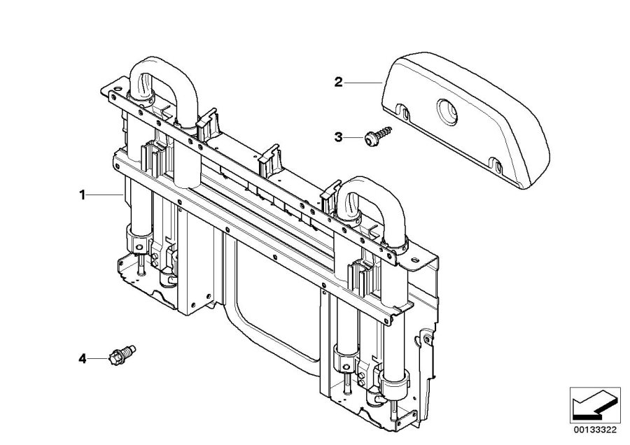 Diagram Roll-over protection system for your 2008 BMW M6   