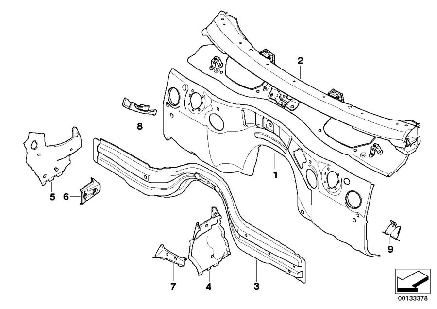 Diagram Splash wall parts for your 2015 BMW M6   