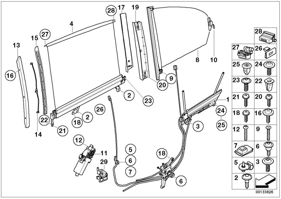 Diagram Sun blind, electr., rear door for your 2018 BMW X2 28iX  