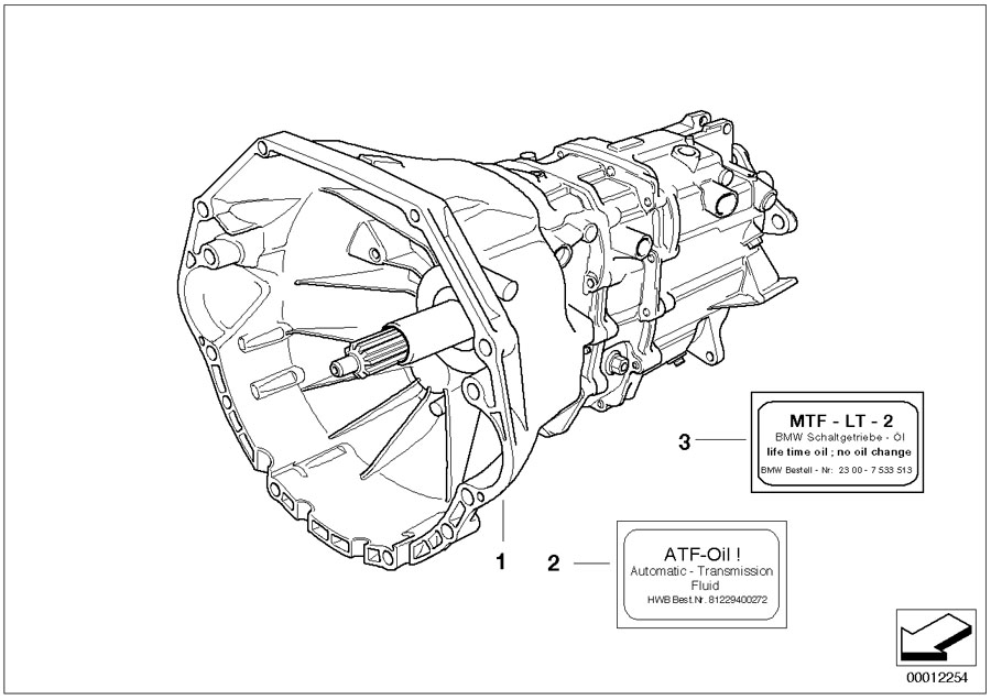 BMW M3 6-speed manual transmission. S6S 420G - TBAI - 23002229721 | BMW ...