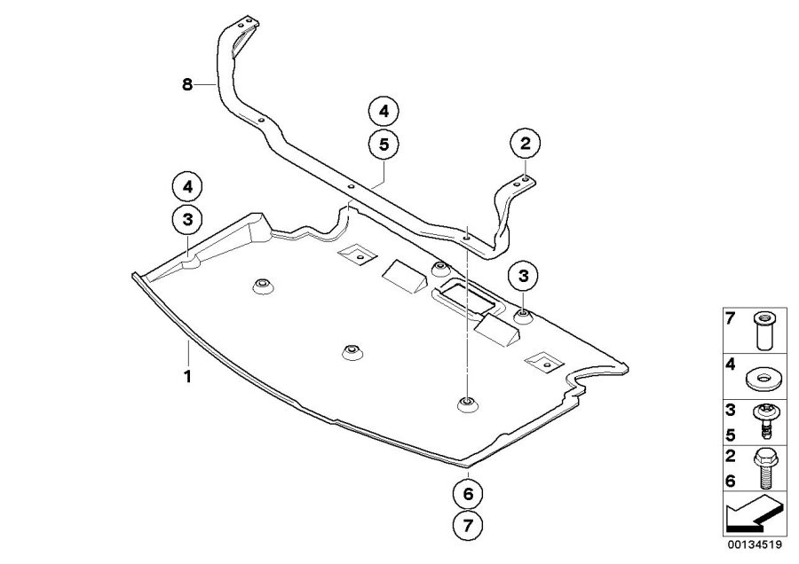 Diagram Underride portection, front for your 2018 BMW X2 28iX  