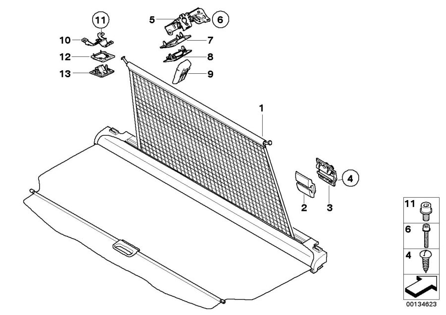 Diagram Retrofit: trunk room net for your 1988 BMW M6   