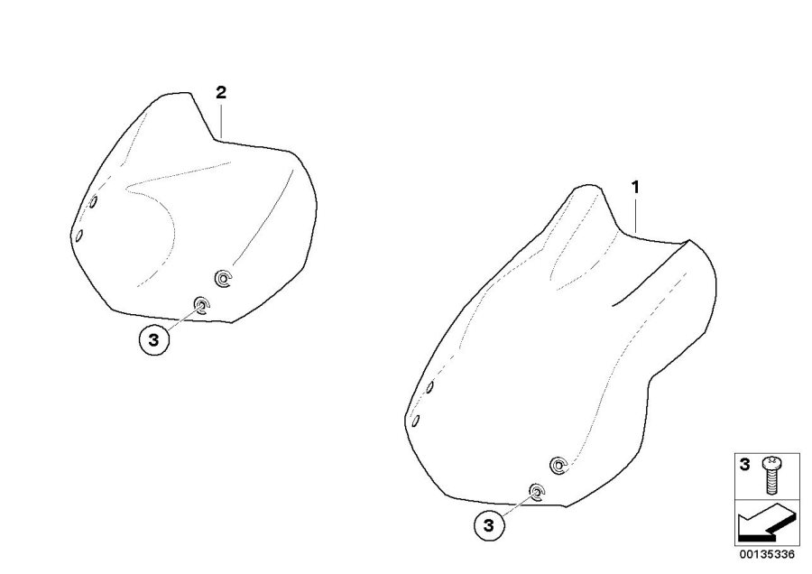 Diagram Windshield for your 2010 BMW S1000RR   