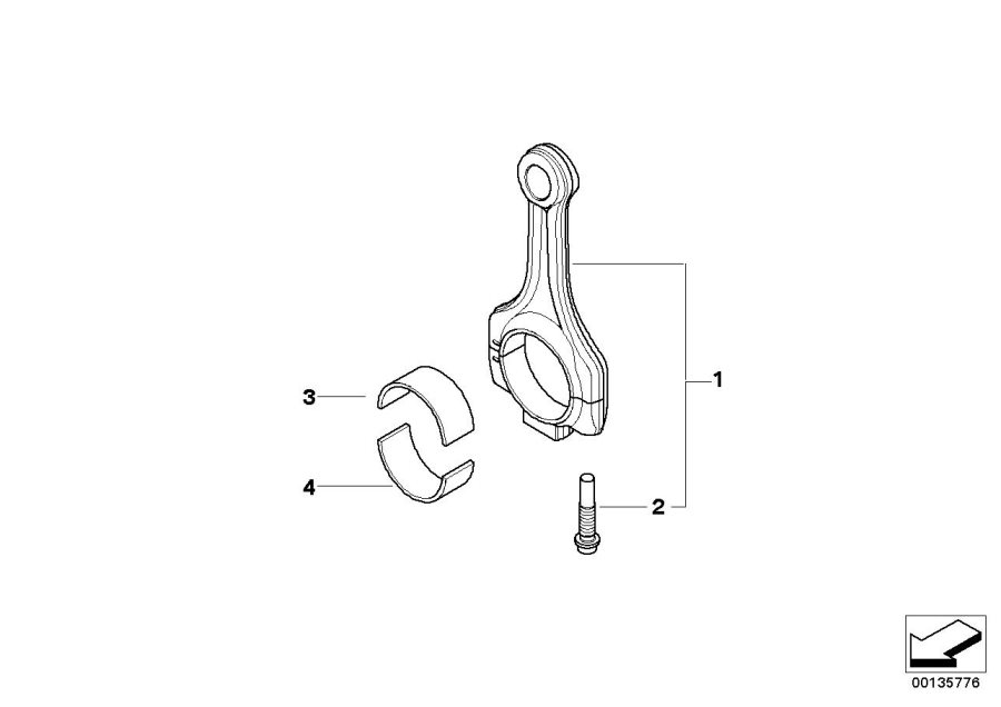 Diagram Crankshaft Connecting Rod for your BMW