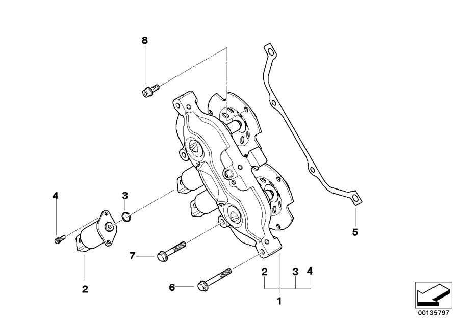Diagram Cylinder Head Vanos for your BMW X2  