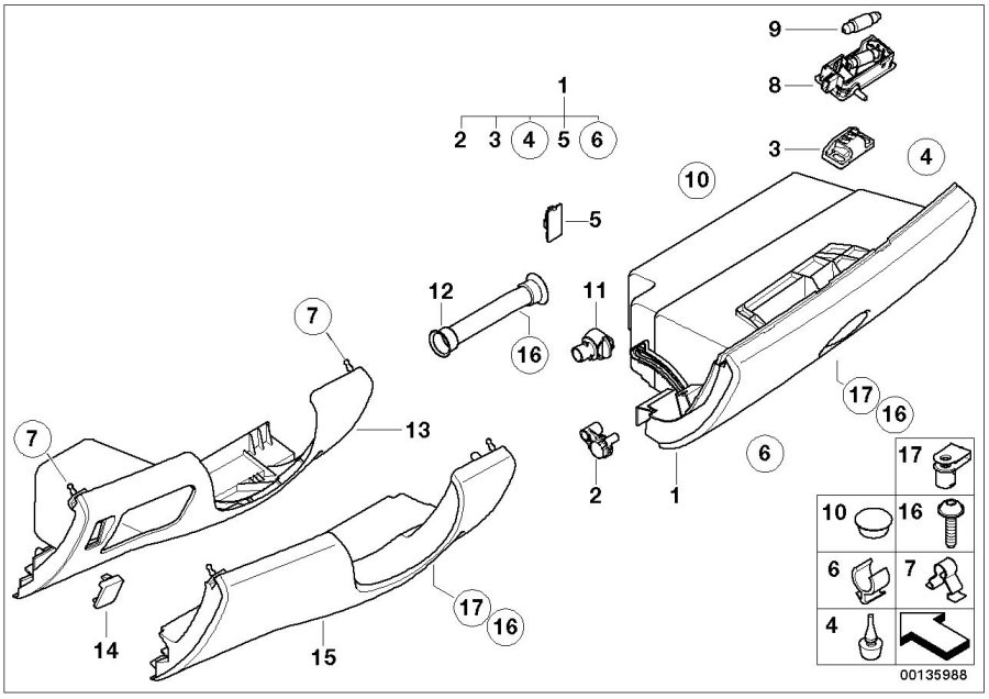 Diagram GLOVE BOX for your MINI