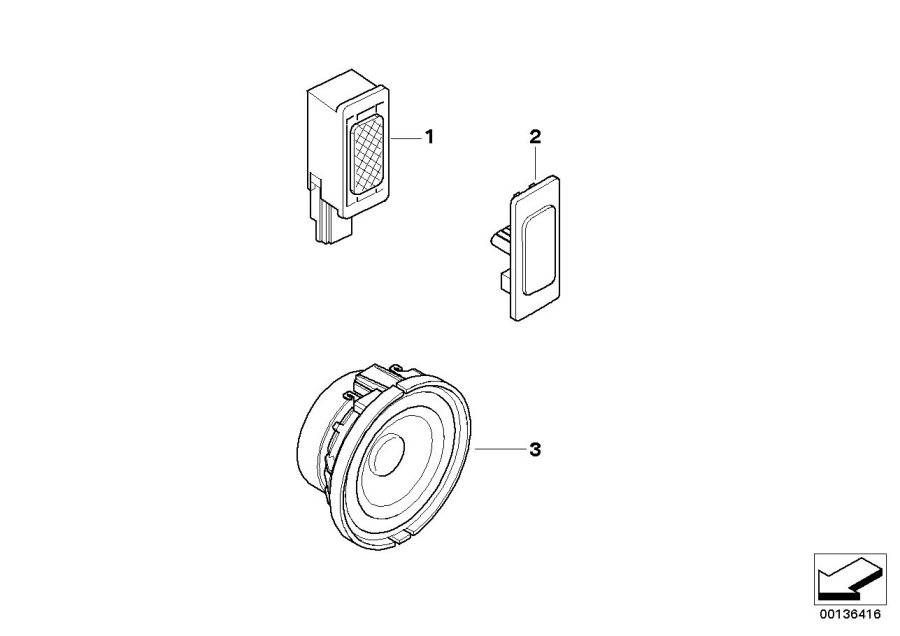 Diagram Single parts F hands-free facility for your BMW