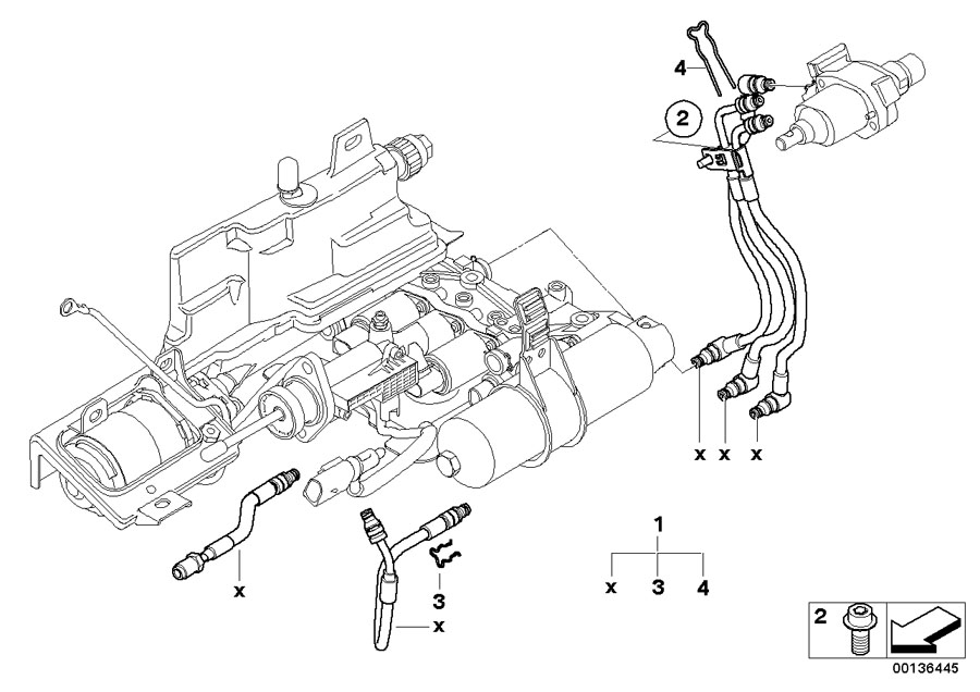 Diagram GS6S53BZ(SMG) Hydraulic pipes for your BMW 645Ci  