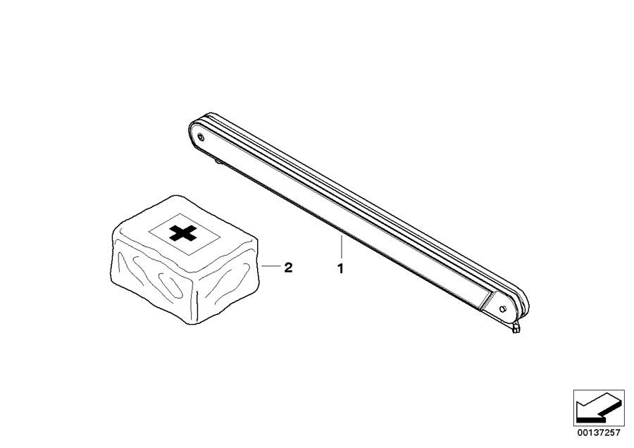 Diagram Warning triangle for your BMW 640i  